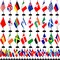 Pack of 12 Indonesia Mini Flags – 4"x6" Polyester Desk & Hand Waving Set